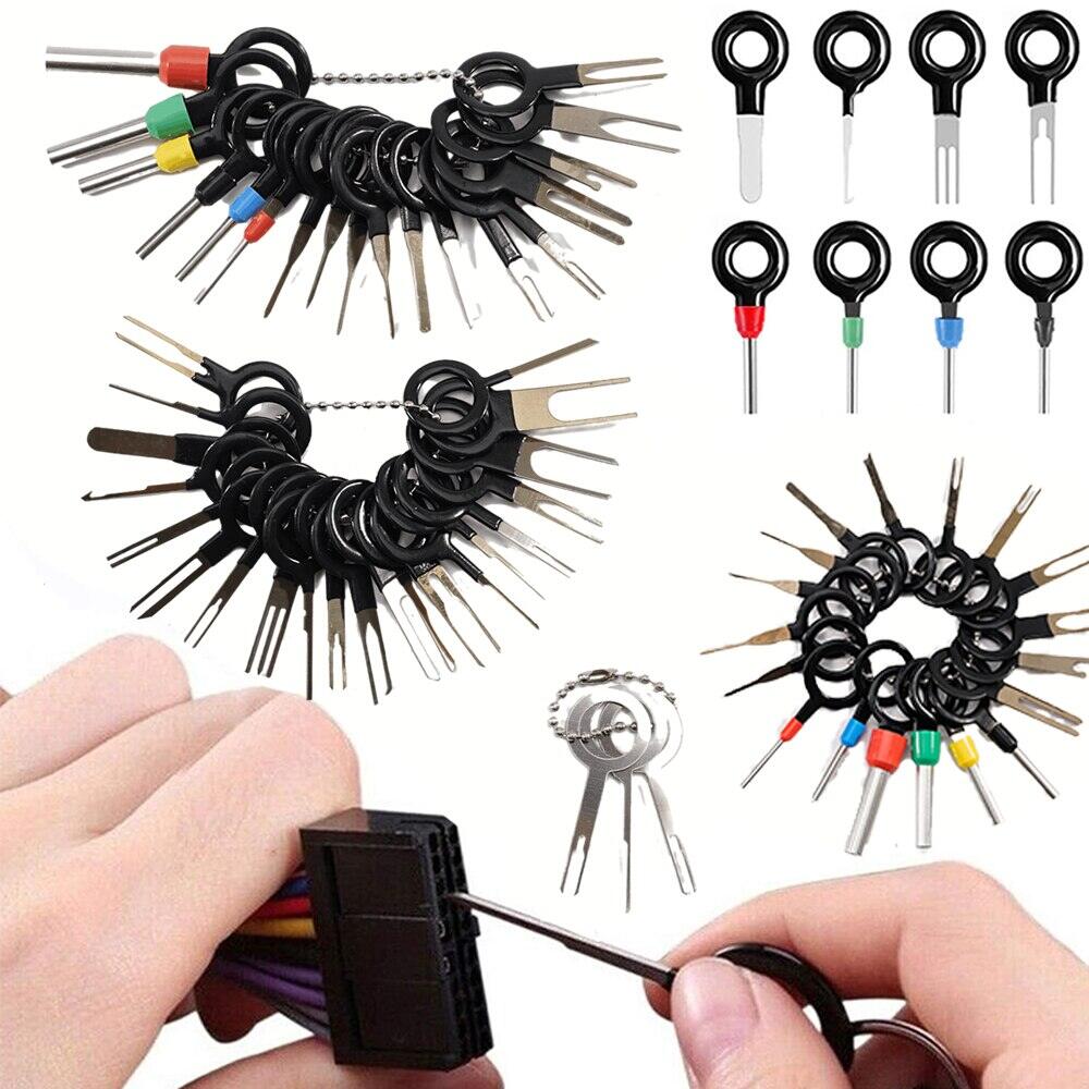 41pcs phổ xe thiết bị đầu cuối loại bỏ sửa chữa công cụ dây cắm kết nối vắt puller cho xe thiết bị đầu cuối tháo bỏ dụng cụ tay