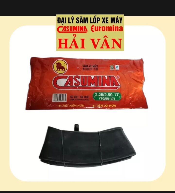 Săm 2.25/2.50-17 casumina loại tốt lắp cho xe đi lốp 2.25/2.50-17 và 70/90-17 đạt tiêu chuẩn ...