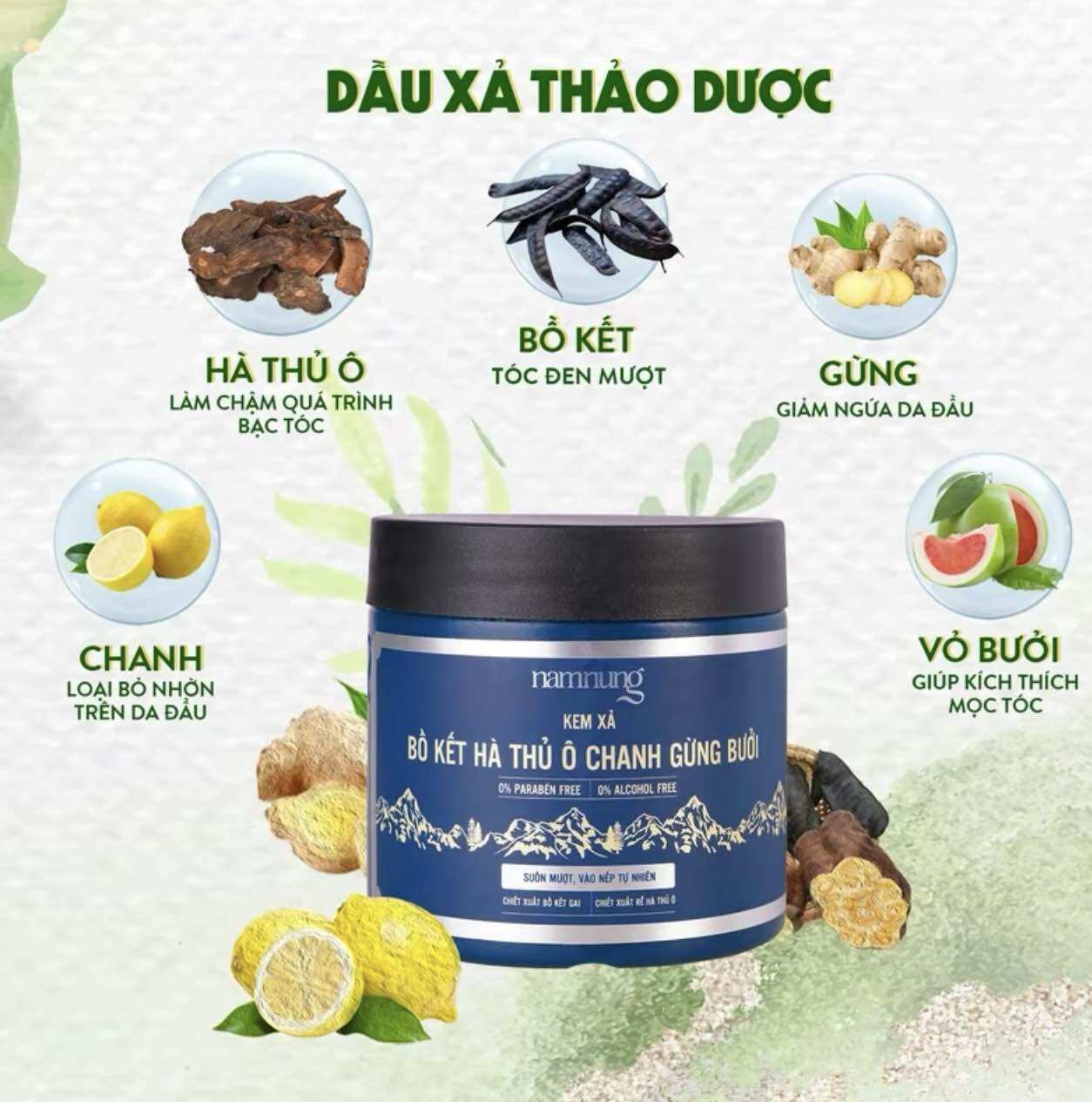 Combo gội xã thảo dược Nam Nung