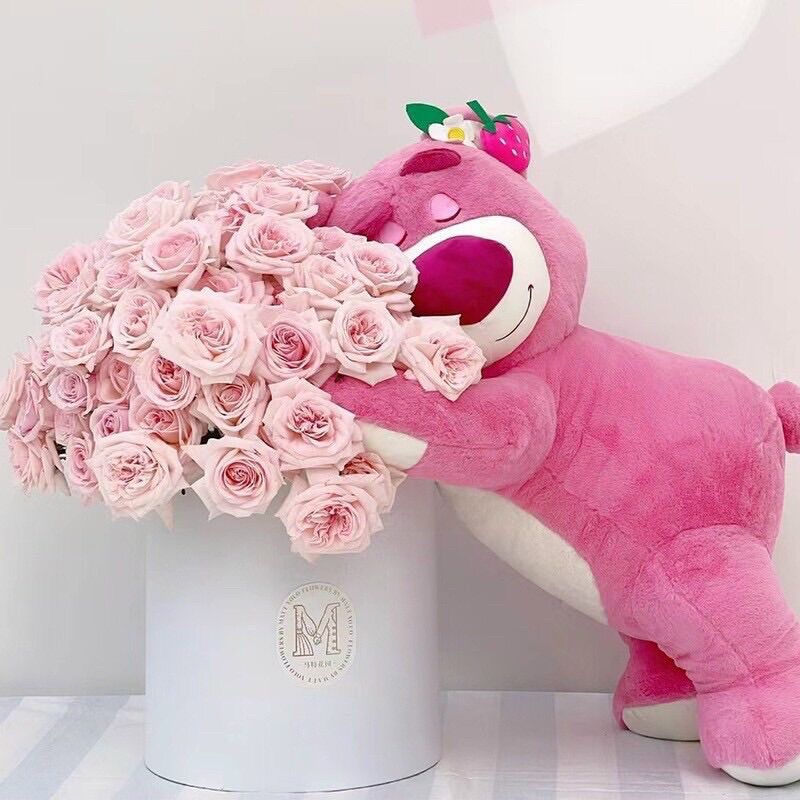 Gấu bông tai dâu losto siêu dễ thương