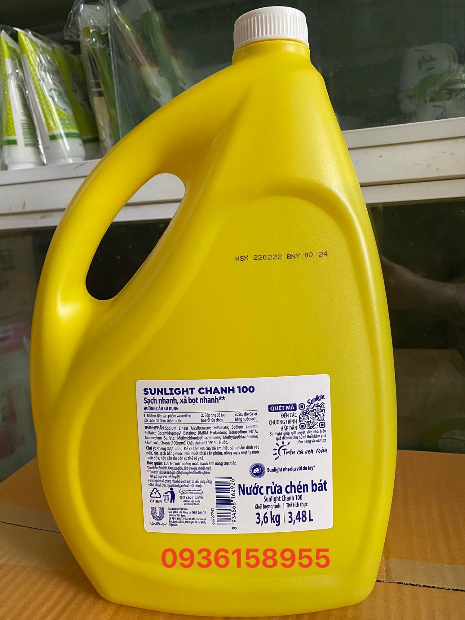 Nước Rửa chén bát Sunlight 3.6kg