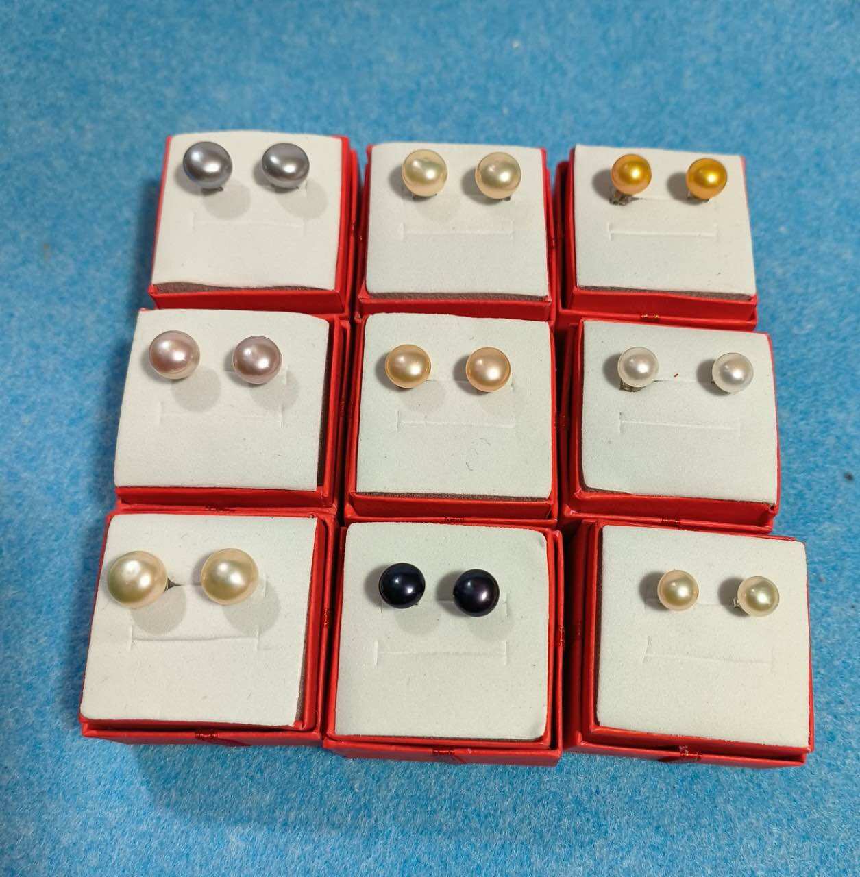 Bông tai ngọc trai nuôi từ 9mm