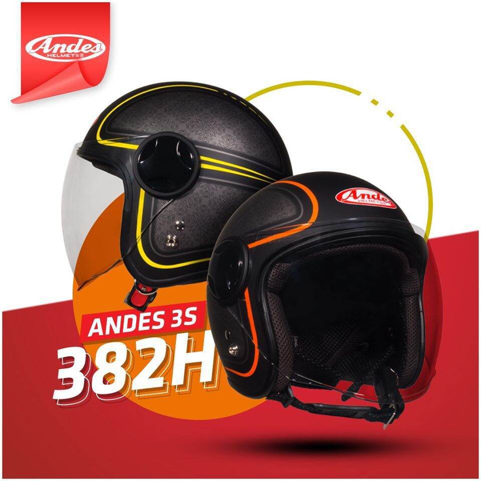Nón bảo hiểm andes 3S 382H an toàn chắc chăn