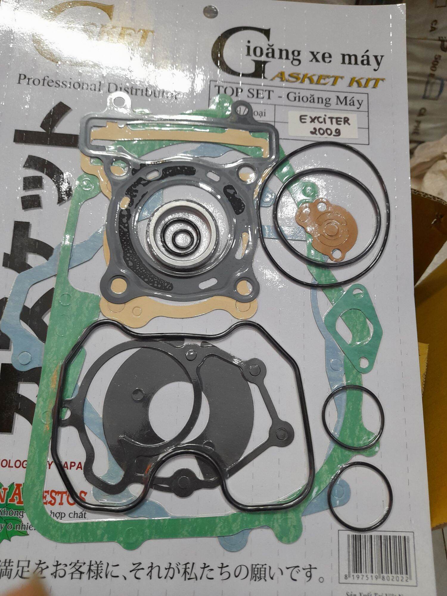 Bộ ron máy gasket xe exciter 2009, ex 135, ex 150