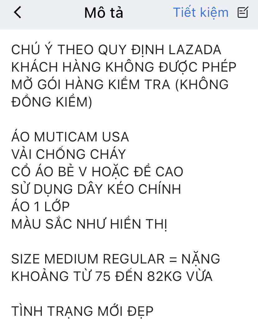 ÁO MUTICAM USA