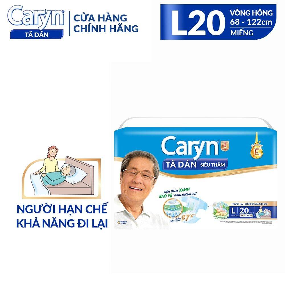Tã dán Caryn M20, L20, xl20miếng