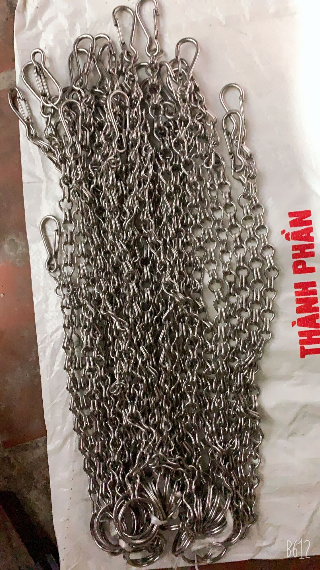 [Sẵn SLL] Bán Lẻ 1 Mét Dây Xích Gấp Inox