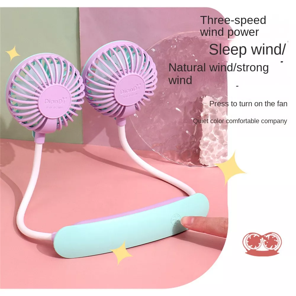 Quạt đeo cổ mini gấp gọn