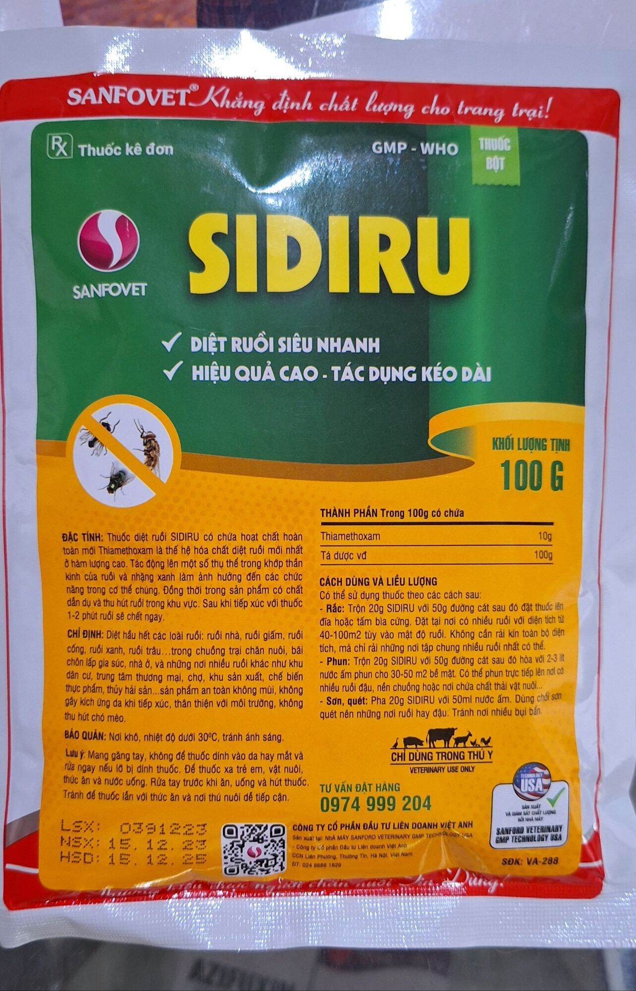 Diệt ruồi siêu nhanh dạng bột 100g