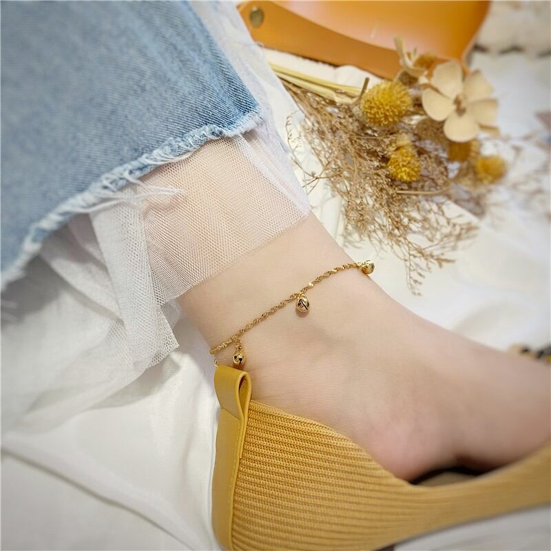 Lắc Chân Không Phai Màu Vàng Cát Việt Nam Vòng Chân Có Chuông Chữ Phúc Hạt Đổi Vận Mẫu Mới Cho Nữ Trang Sức Chân Cho Người Sành Điệu Dễ Phối Cá Tính