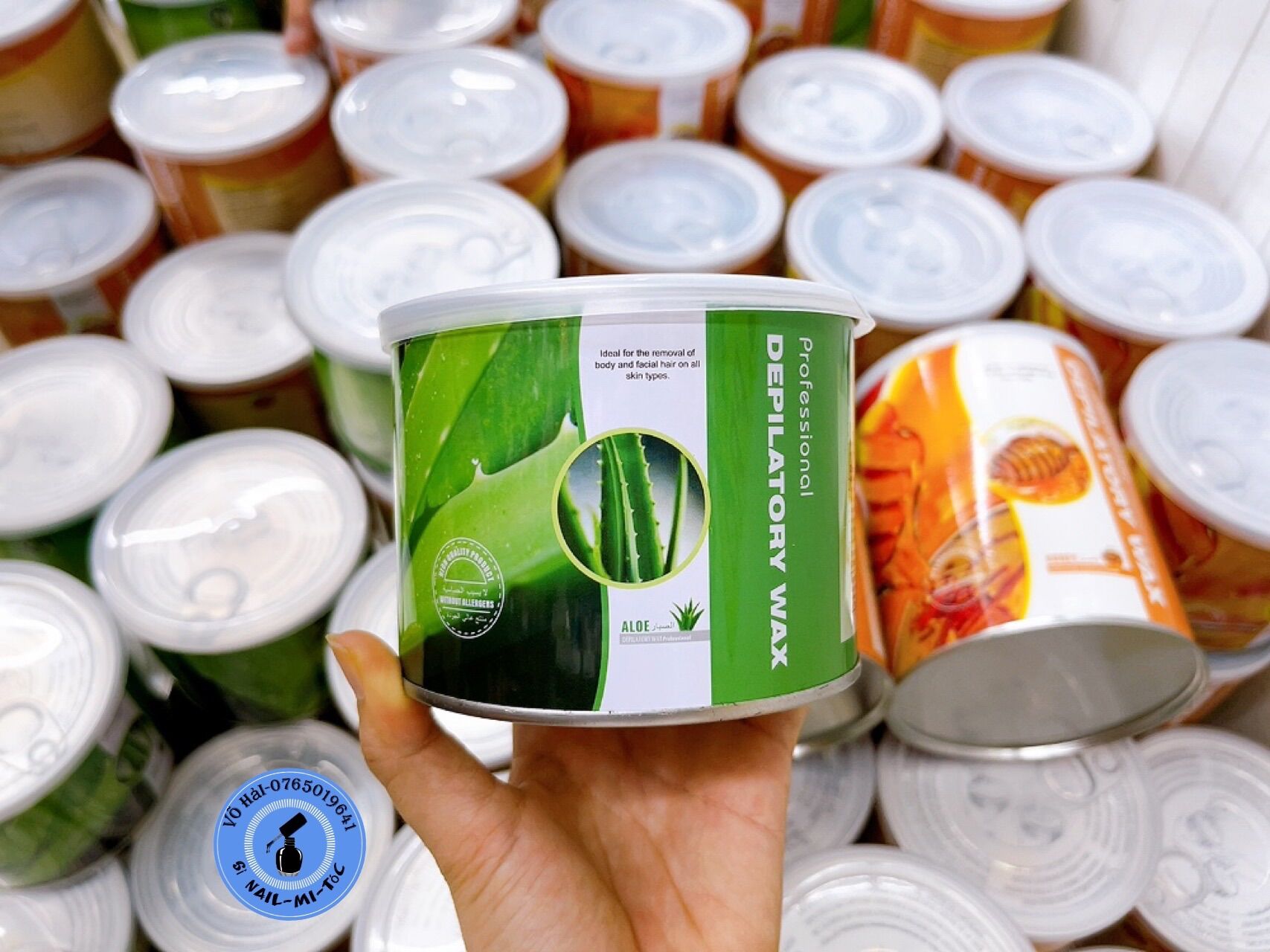 Sáp wax lông nóng nha đam 400g depilatory