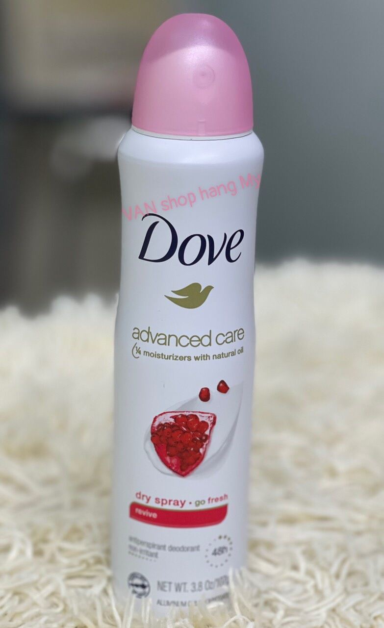 Xịt khử mùi cơ thể thương hiệu Dove dành cho nữ của Mỹ