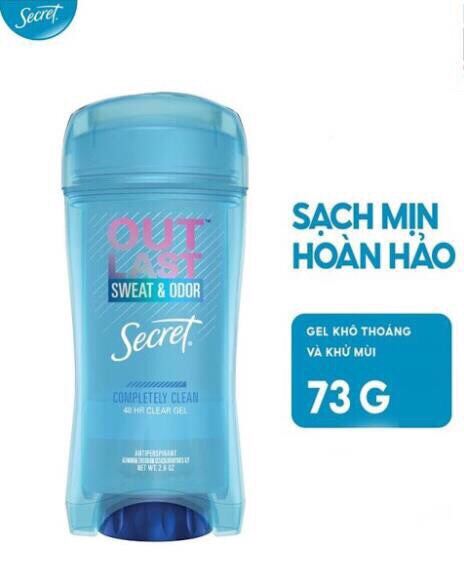 [Lấy Mã Giảm Thêm 30%] Lăn Khử Mùi Dạng Gel Secret Outlast Dành Cho Nữ Mỹ 73Gr