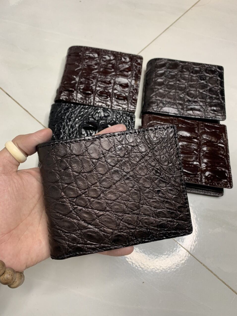 Ví nam da cá sấu cao cấp chính hãng, thật 100%