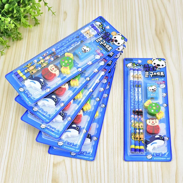 Set bút chì kèm chuốt gôm hàng tốt