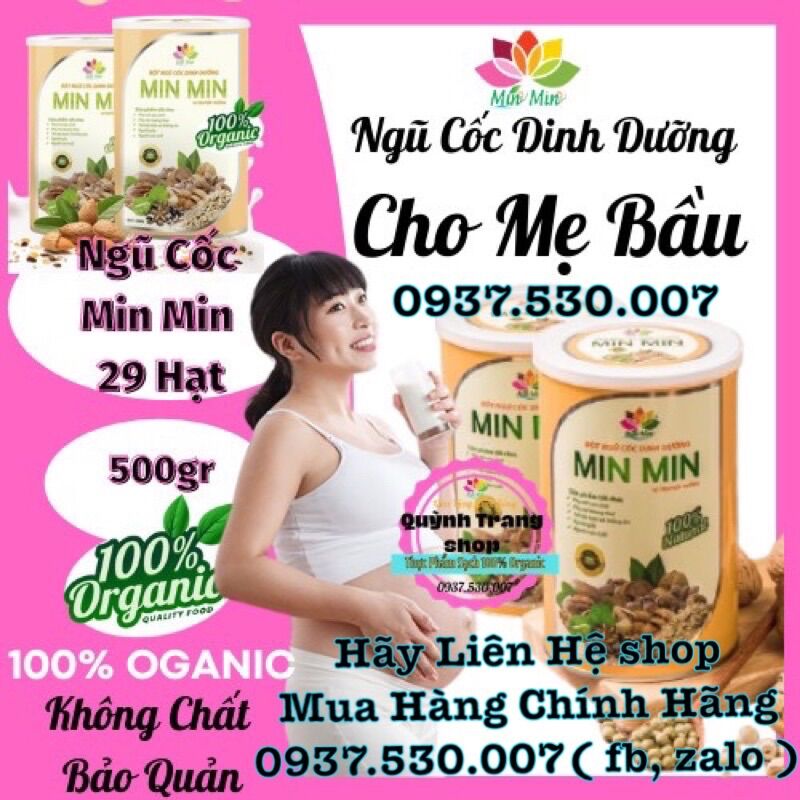 Combo 2 hộp ngũ cốc dinh dưỡng min min 29 hạt - ngũ cốc lợi sữa minmin