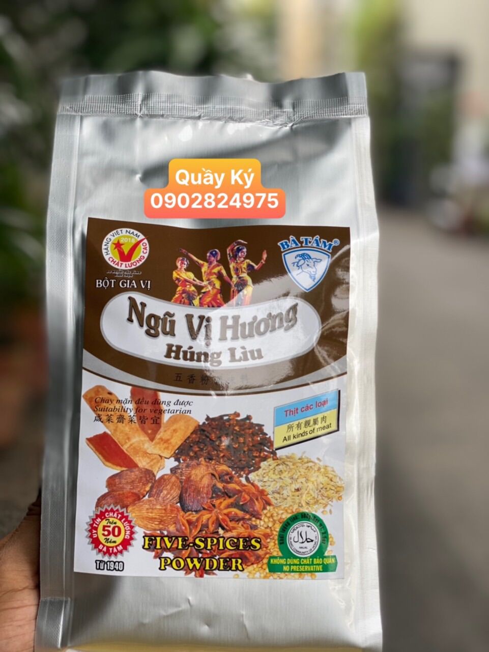Bột ngũ vị hương bà tám 500gr