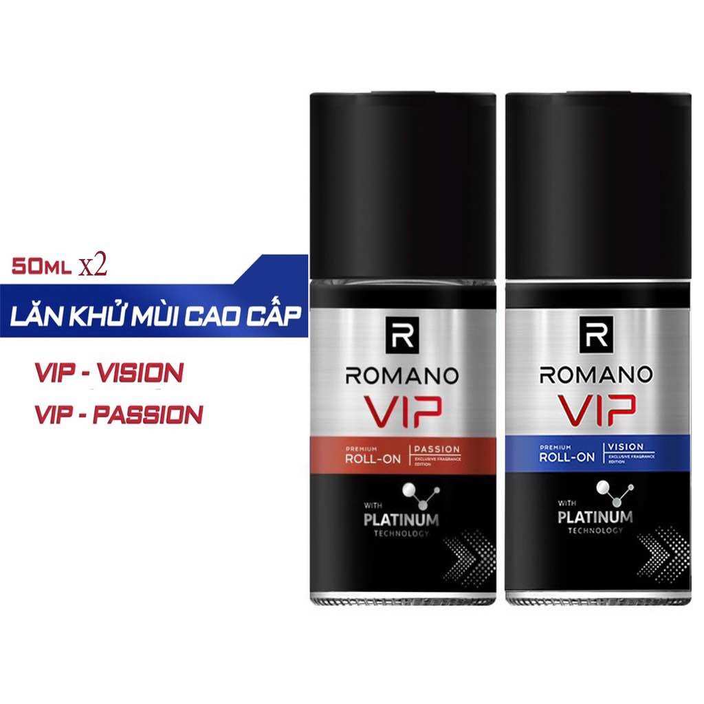 Lăn khử mùi cao cấp Romano Vip 50ml Passion