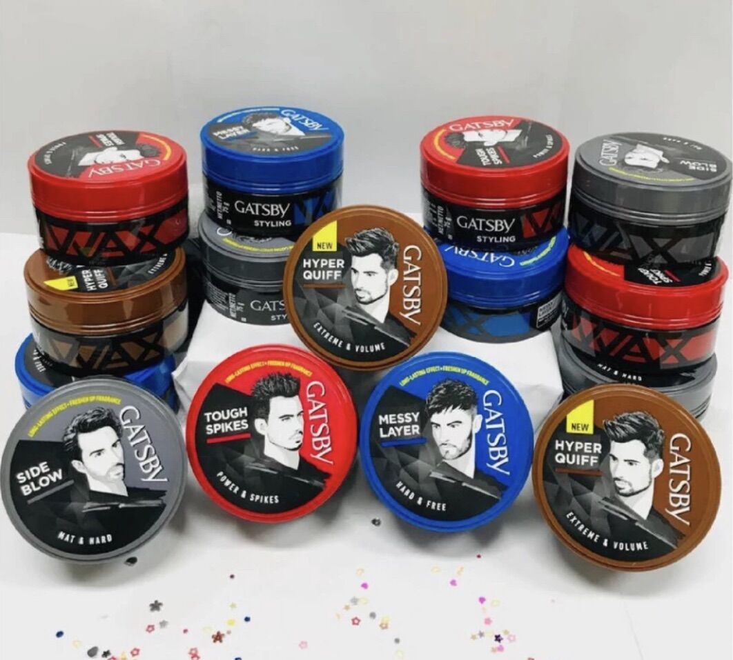 Sáp Vuốt Tóc Nam GATSBY đầy đủ 5 màu (75g)