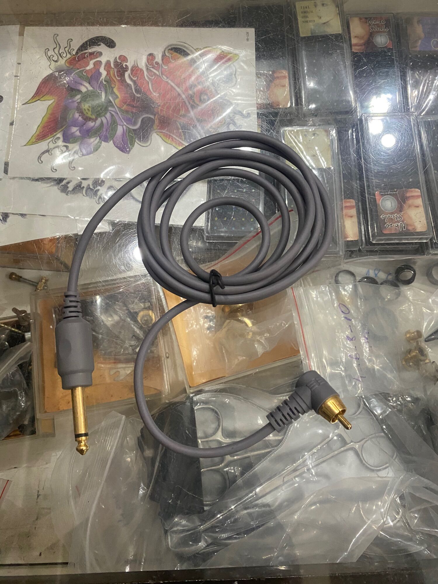 Dây Silicon RCA cho máy xăm Pen 3.5mm