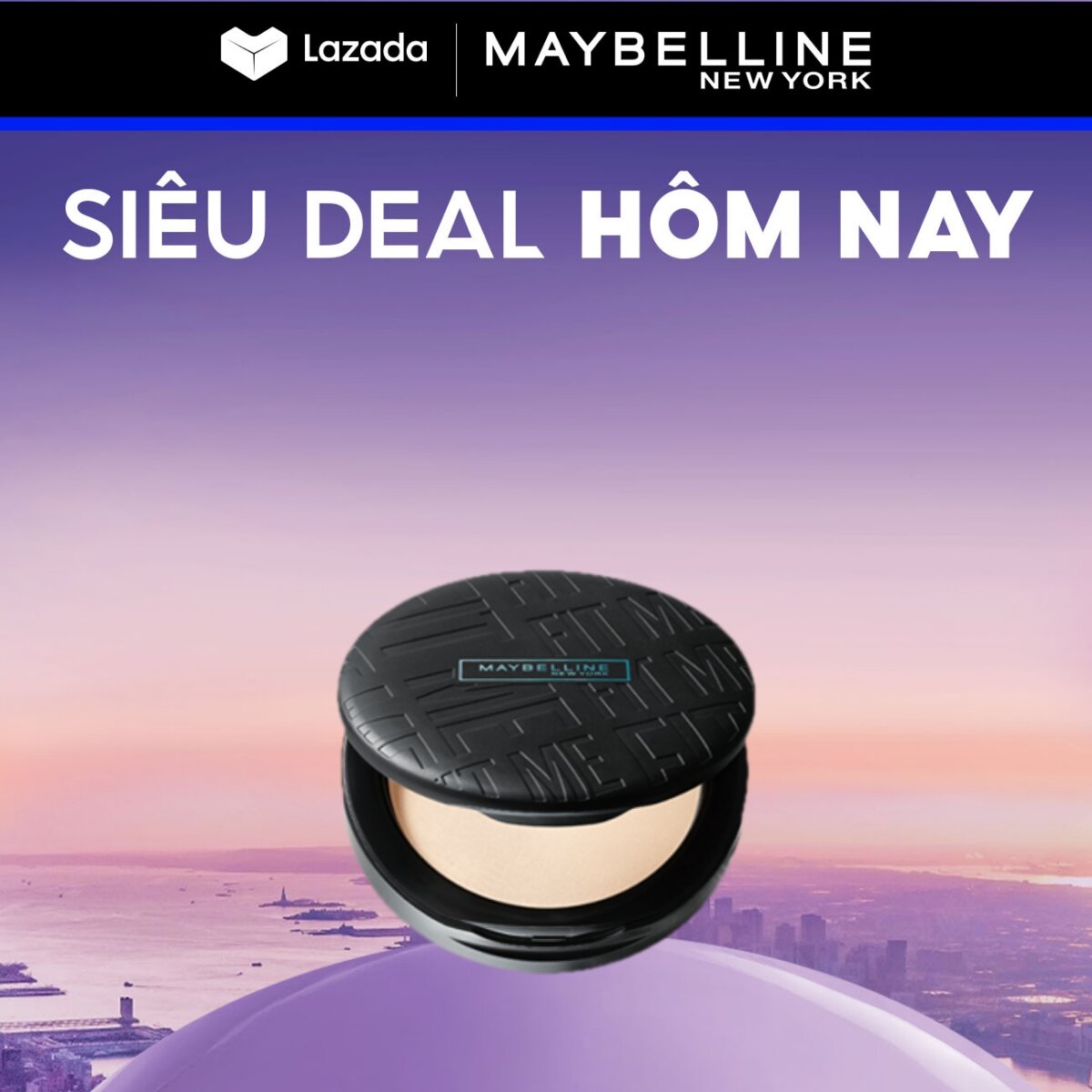Phấn Phủ Kiềm Dầu Mịn Lì 16H, Che Phủ, Chống Nắng SPF32 PA+++ Maybelline New York Fit Me Compact 6g