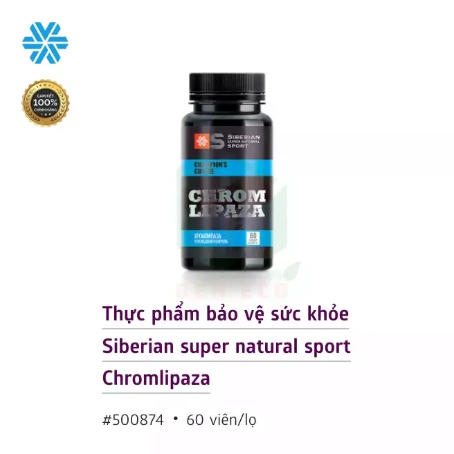 (Hỗ trợ Tiểu Đường )Thực phẩm bảo vệ sức khỏe Siberian super natural sport Chromlipaza