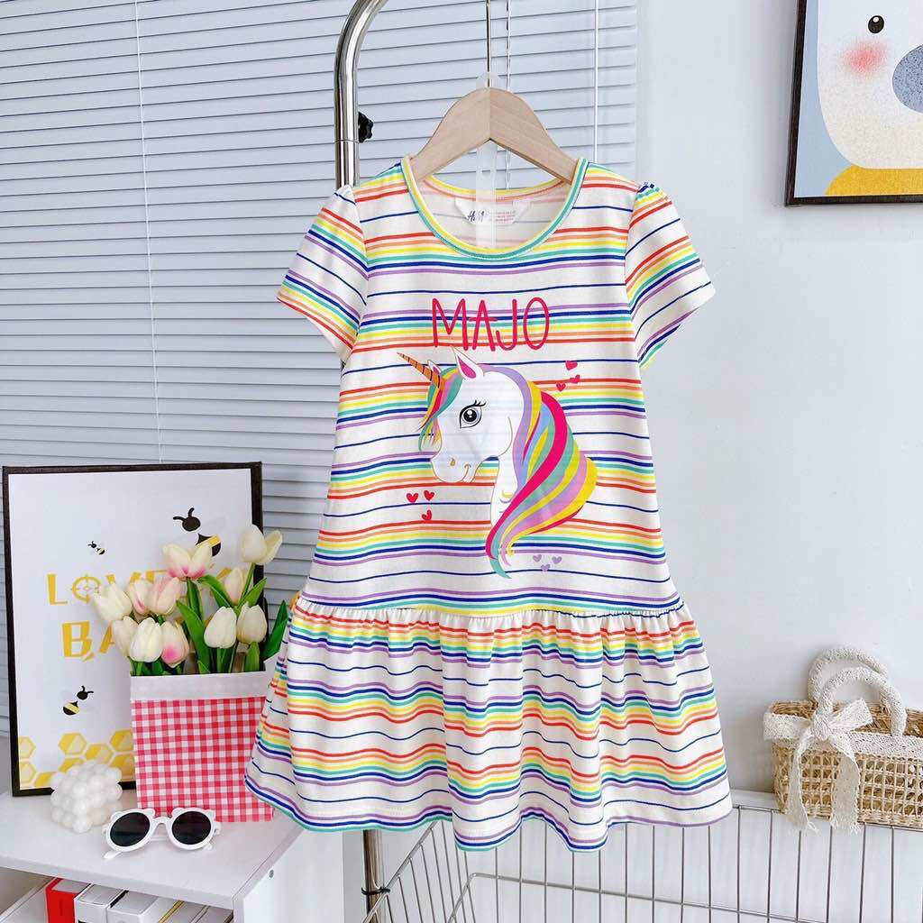 đầm thun đường may kỉ hoạ tiết đẹp 129k /1 cái size bé 13kg đến 37ký thun thấm hút tốt hoạ tiết đẹp chất vải mềm mịn  giá 129k hình thực tế shop chụp khách an tâm lên đơn nhé ! cần tư vấn gì inbox cho shop nha !