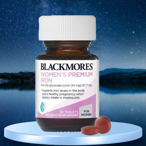 Blackmores Women 's Preminum iron 30 viên - Viên Sắt Cho Bà Bầu.