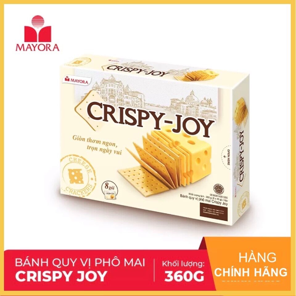 Bánh Cracker Cripy joy phô mai 312 GR/156 grm
