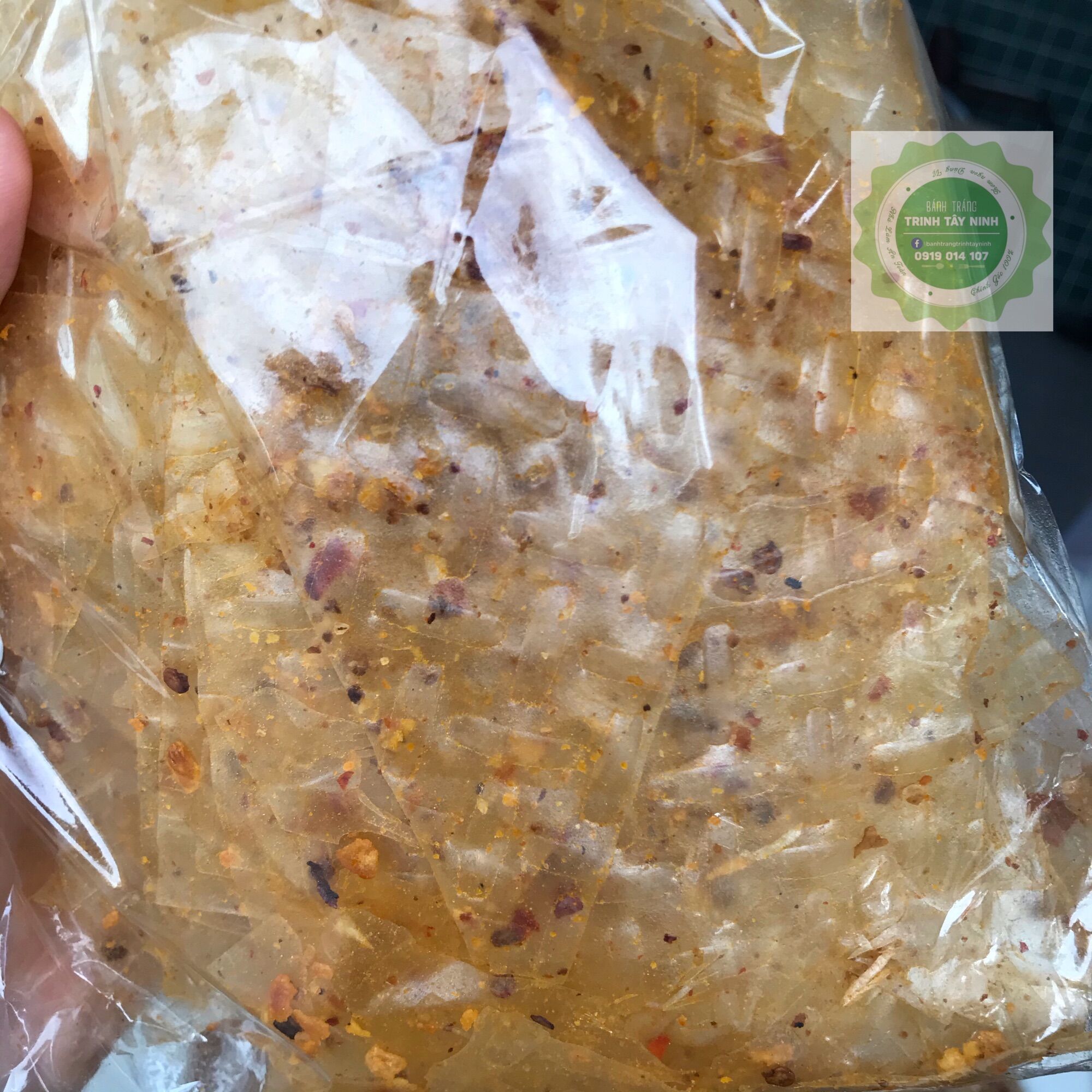 Bánh tráng xì ke tỏi phi Tây Ninh