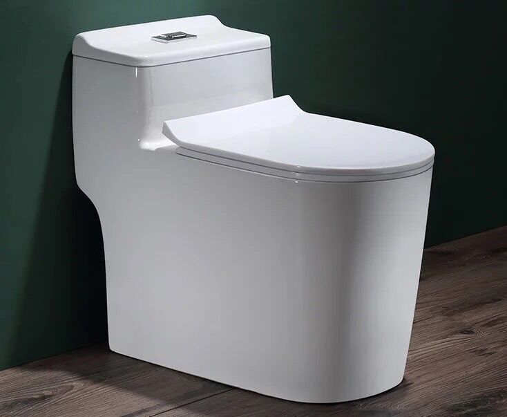 Bồn cầu liền khối, bồn cầu 1 khối, Bệt 1 khối xả xoáy kết hợp xả đẩy nắp đóng êm, toilet 1 khối nhập khẩu
