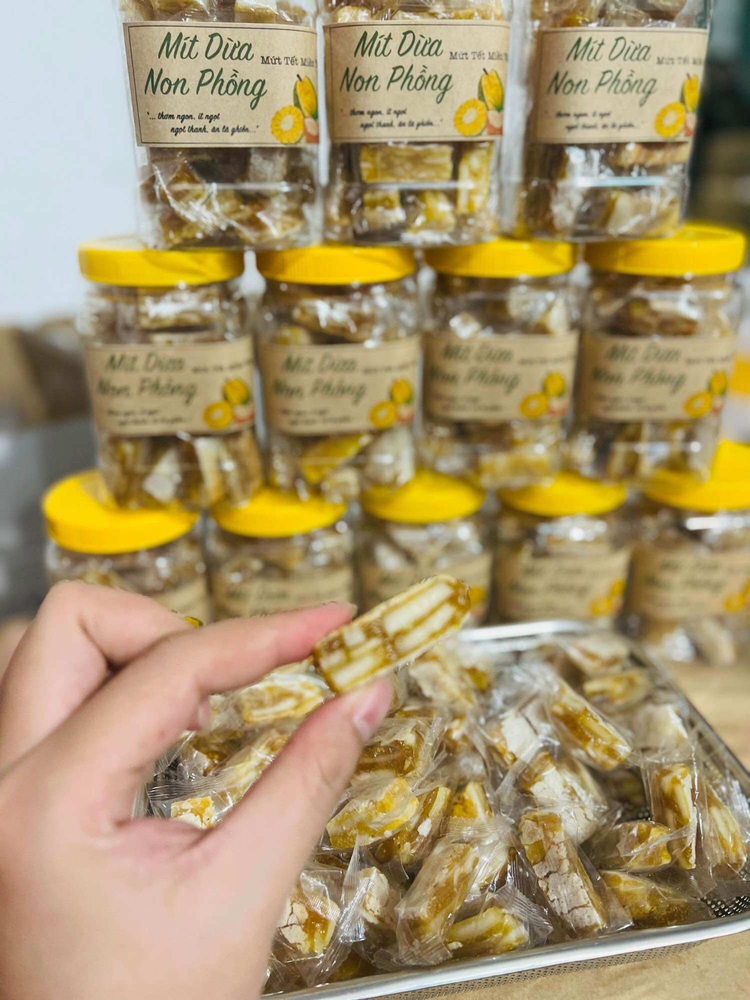 Mít dừa non bánh phồng 500gr