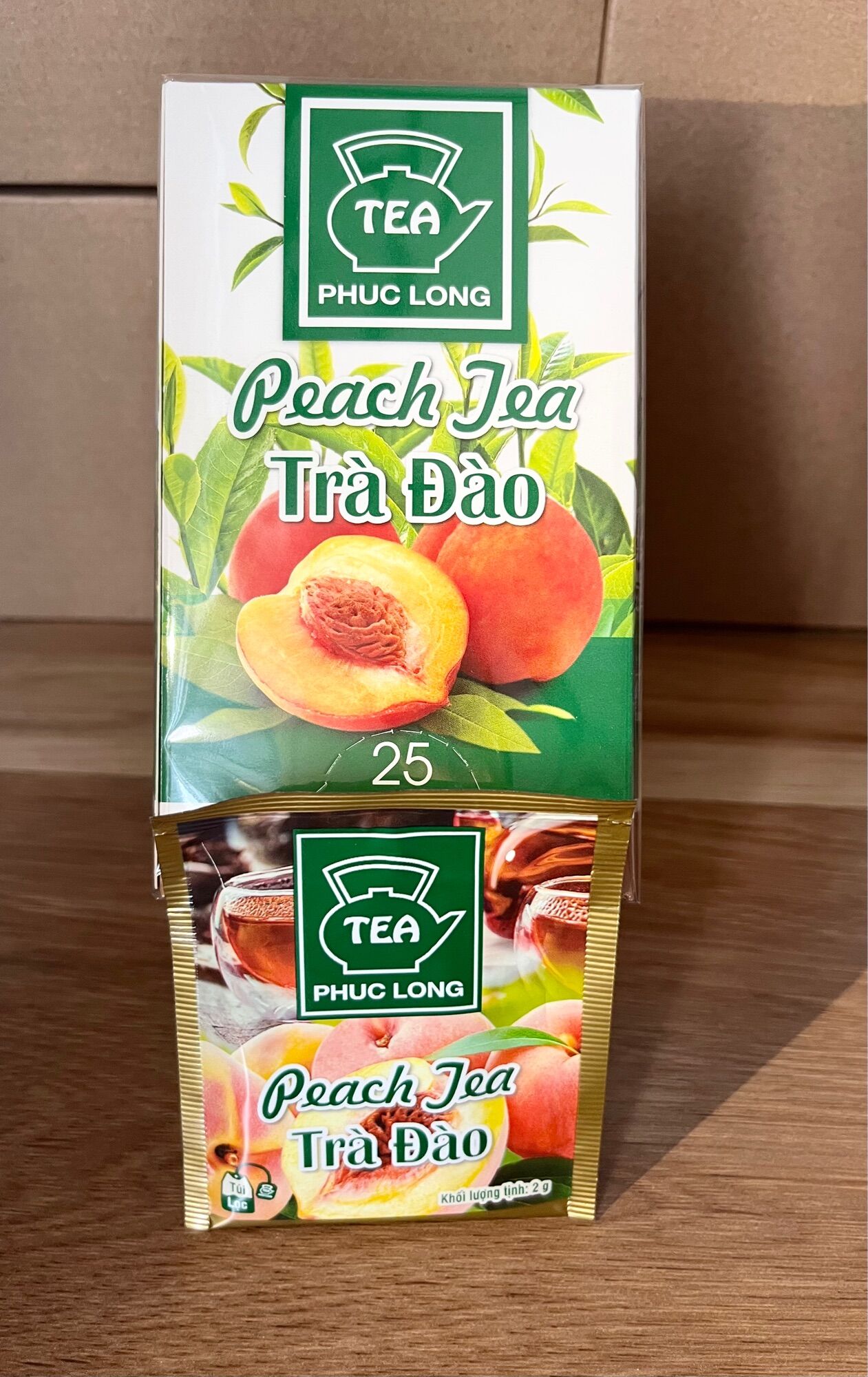 Trà Đào Túi Lọc Phúc Long 25 tép 2g