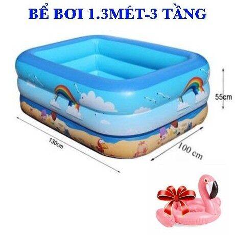 Bể bơi , phao bơi cho bé 3 tầng 1m3 hàng dày loại 1
