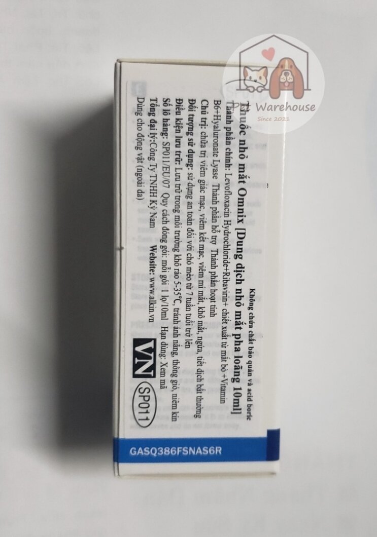 Nhỏ mắt Omnix dành cho thú cưng 10ml
