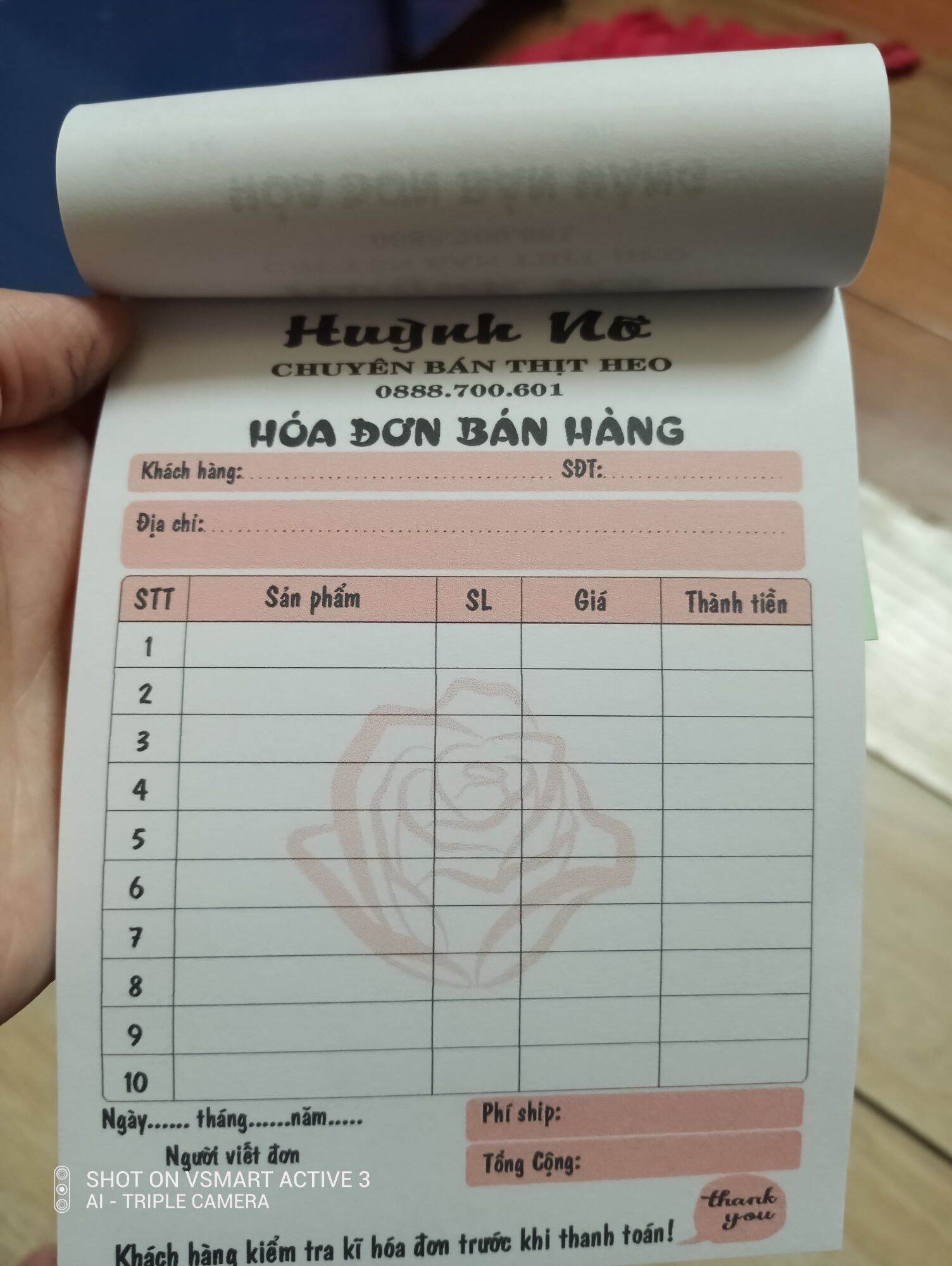 Hoá Đơn Bán Hàng Mini Siêu Dễ thương