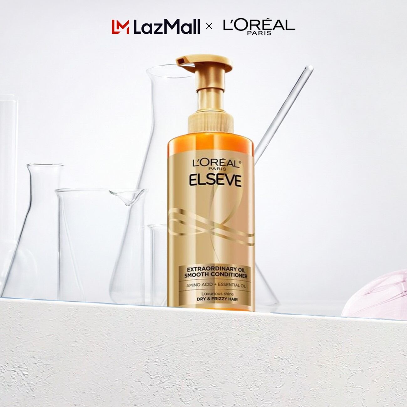 Dầu xả dưỡng tóc suôn mượt tóc cao cấp L'Oreal Paris Extraordinary Oil Sleek 440ml