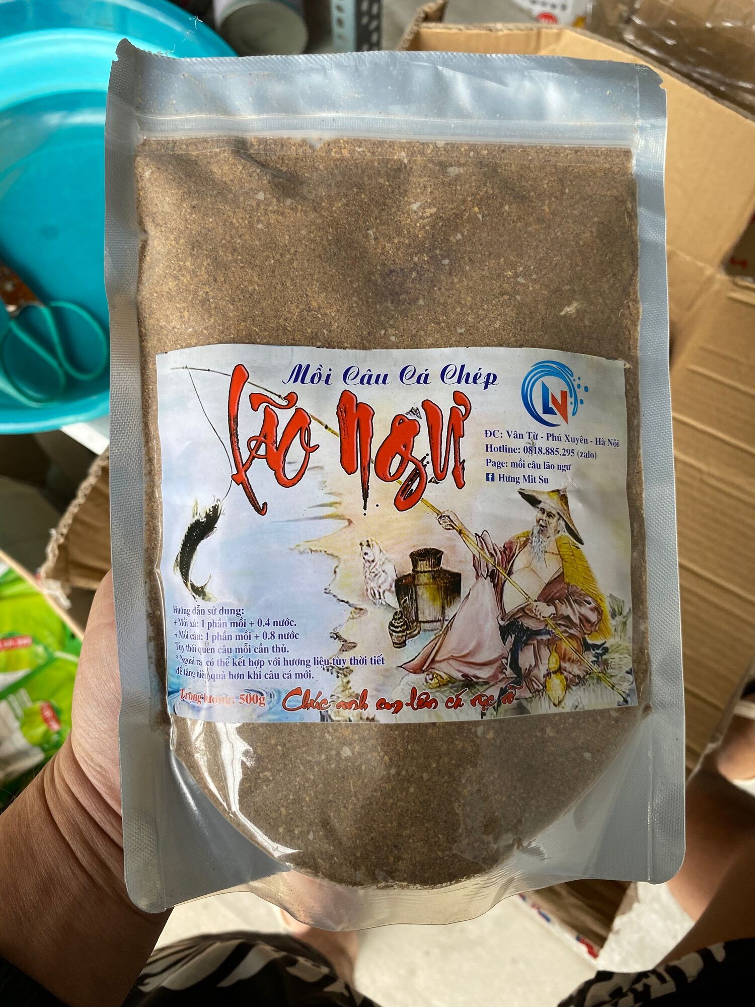 Mồi câu chép lão ngư, mồi câu chuyên chép cực nhạy