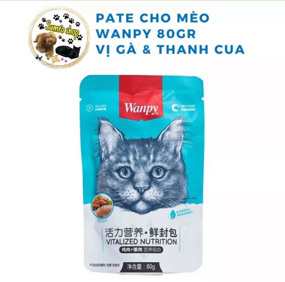 Pate Cho Mèo WANPY 80g - Pate Wanpy 80g