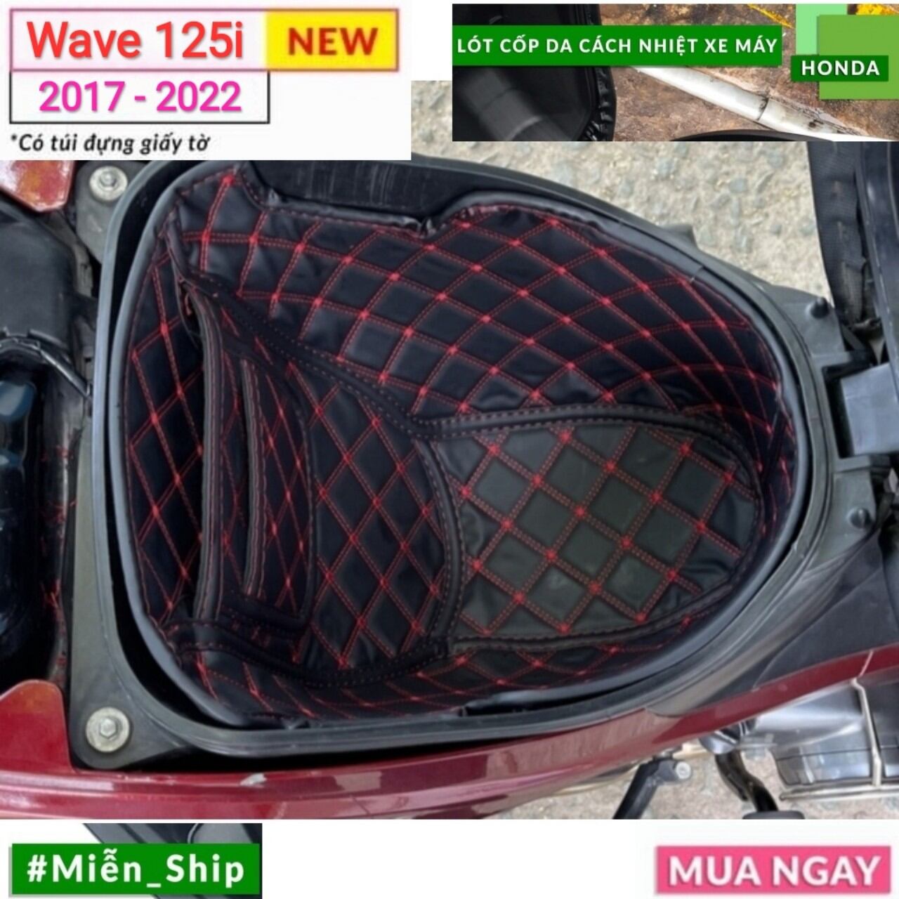 CÁCH NHIỆT + CHỐNG ẨM với lót cốp xe WAVE 125i