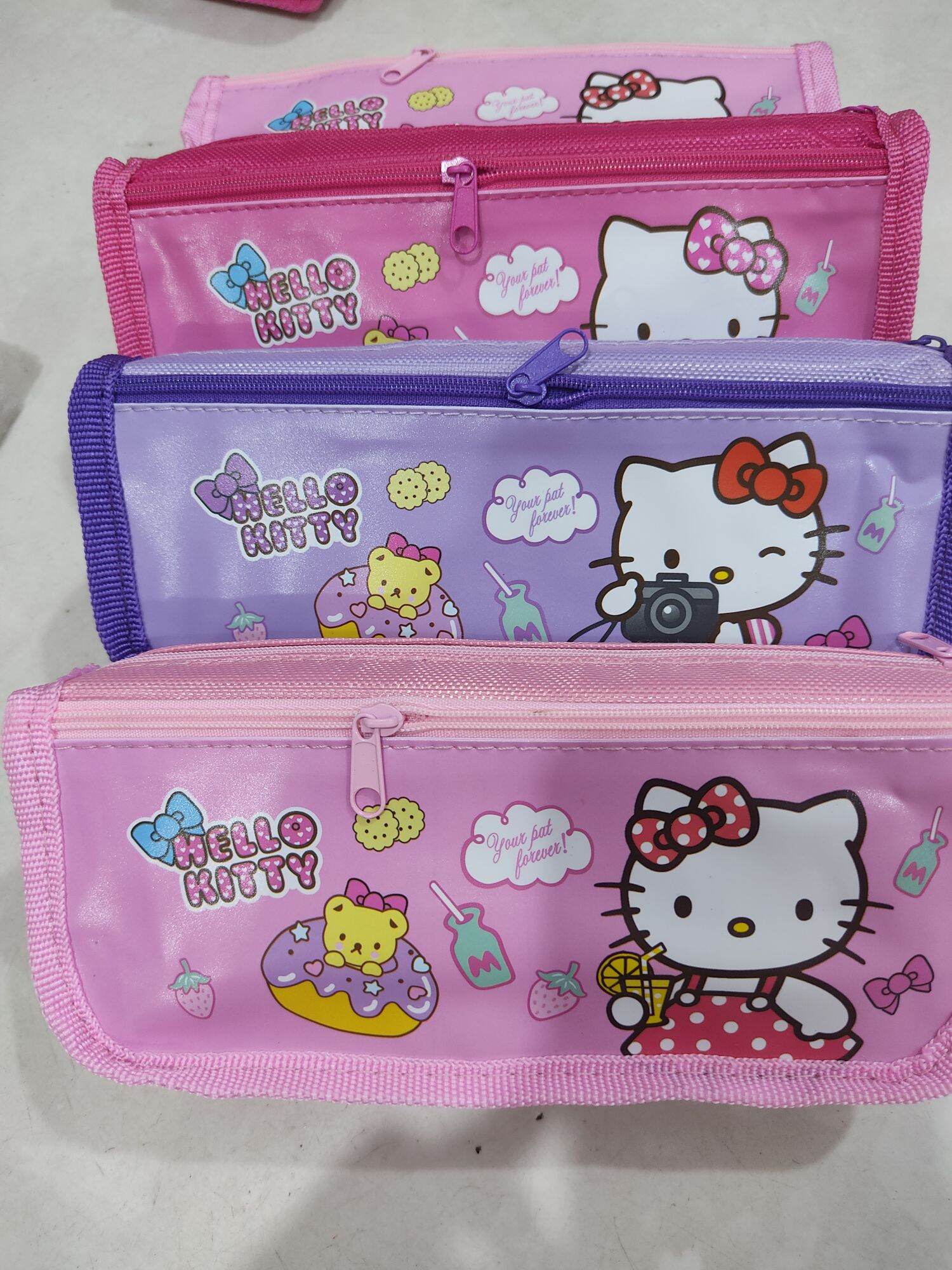 Hộp bút vải hình kitty