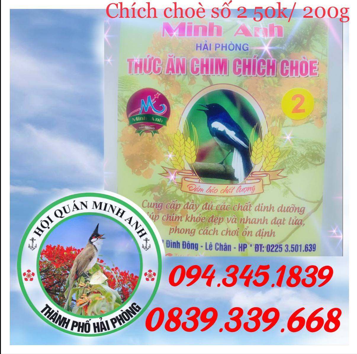 Cám Chim Chích Chòe Than, Lửa, Đất Minh Anh Số 2 (200g)