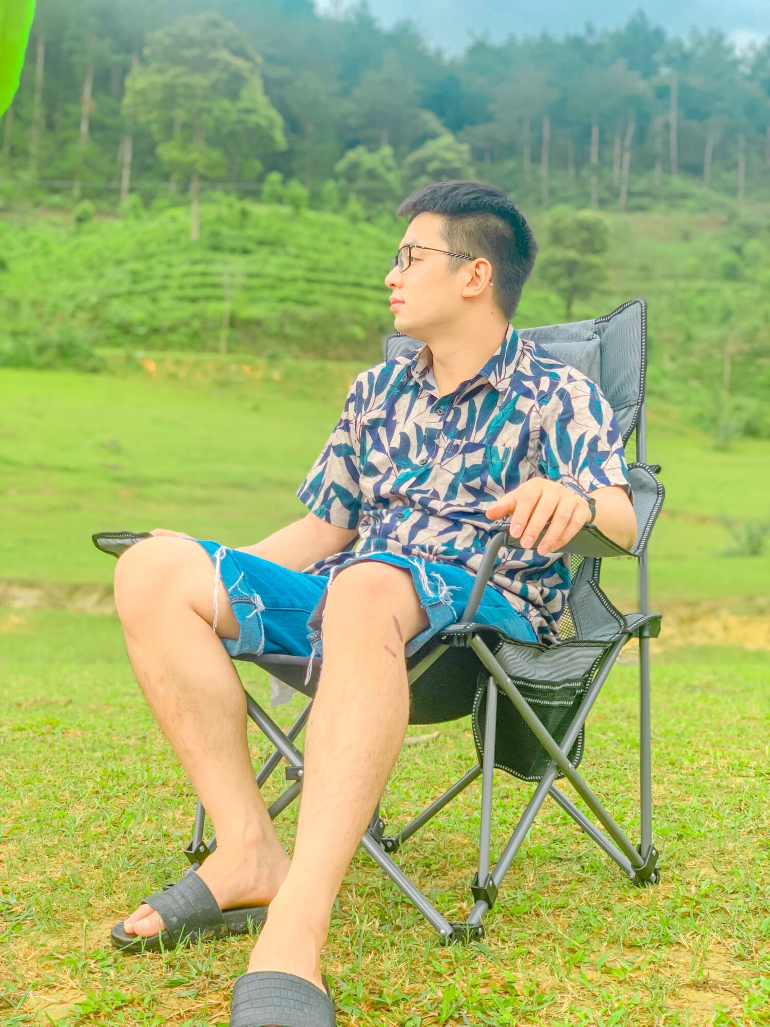 Ghế gấp dã ngoại, du lịch, câu cá thư giãn
