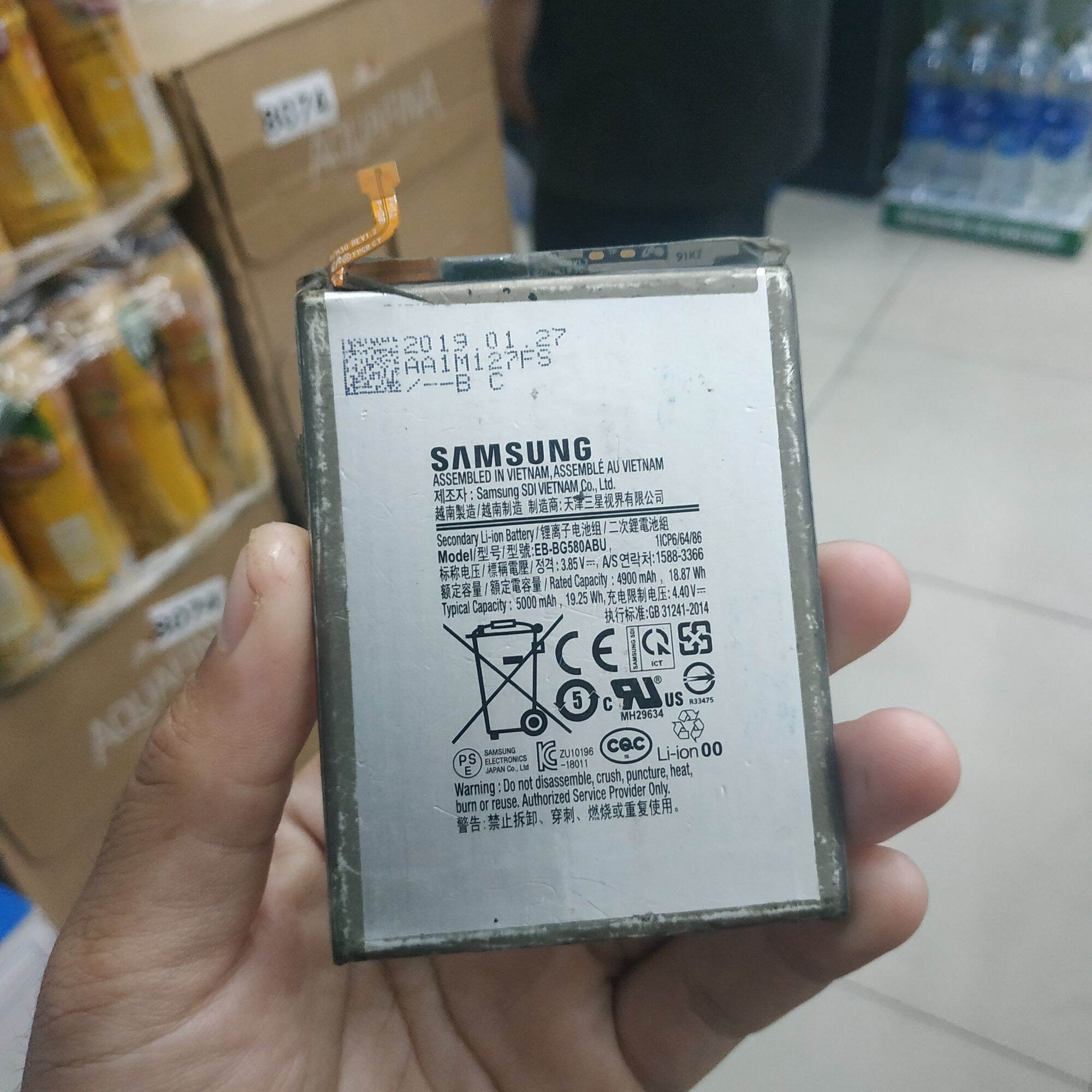 Pin zin bóc máy samsung m20 / g580