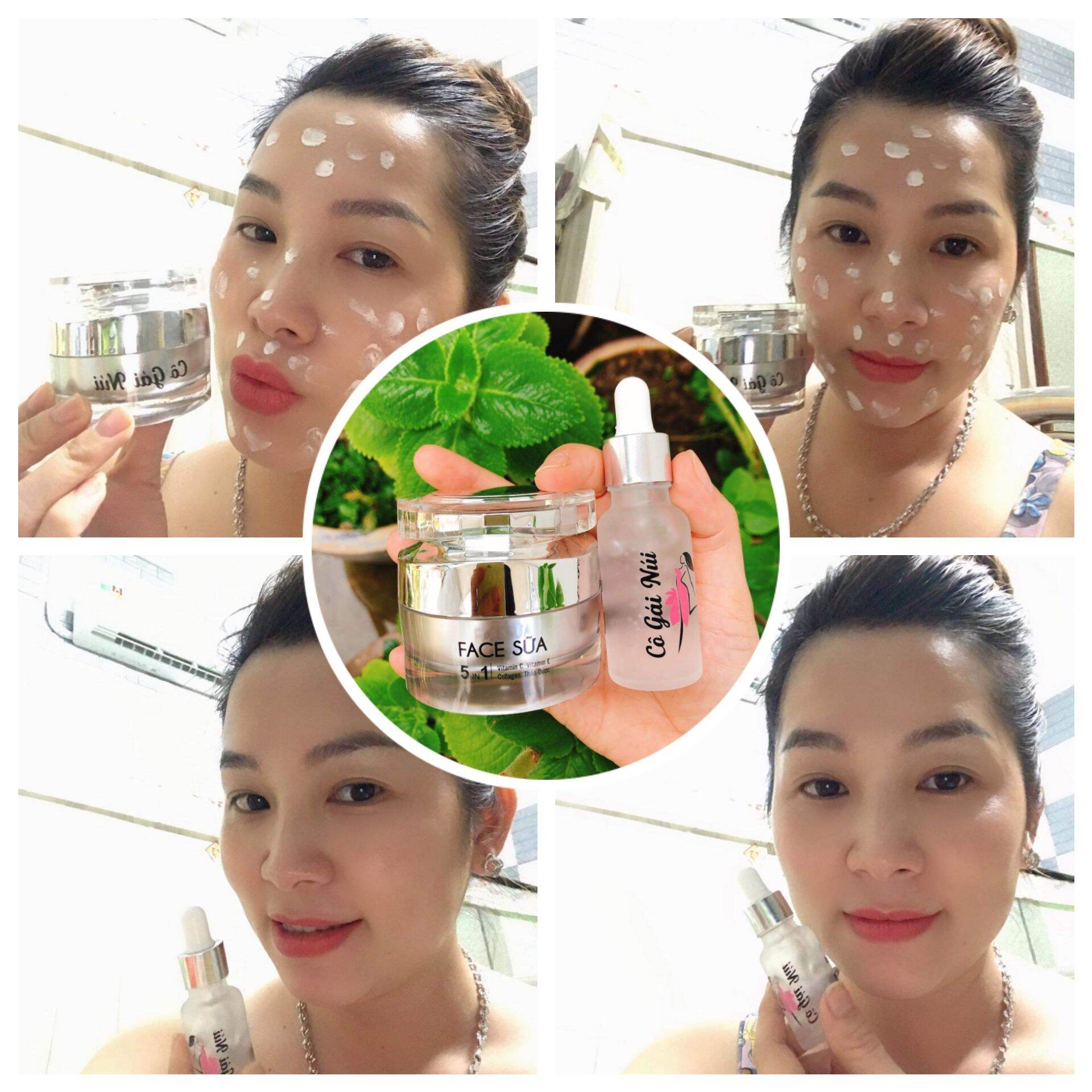 serum + kem Face cô gái núi
