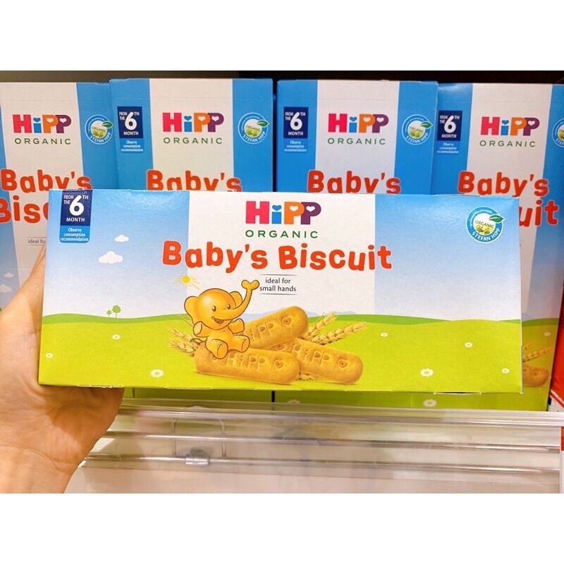 Bánh hipp biscuit tập ăn 150g dành cho bé từ 6 tháng