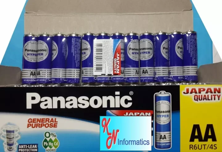 1vỉ Pin tiểu AA Panasonic màu xanh (1 vỉ gồm 4 viên)