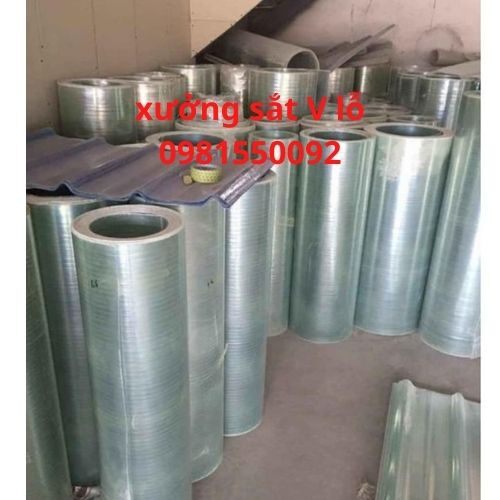 Tôn nhựa lấy sáng khổ rộng 1M và  1m2 màu trắng