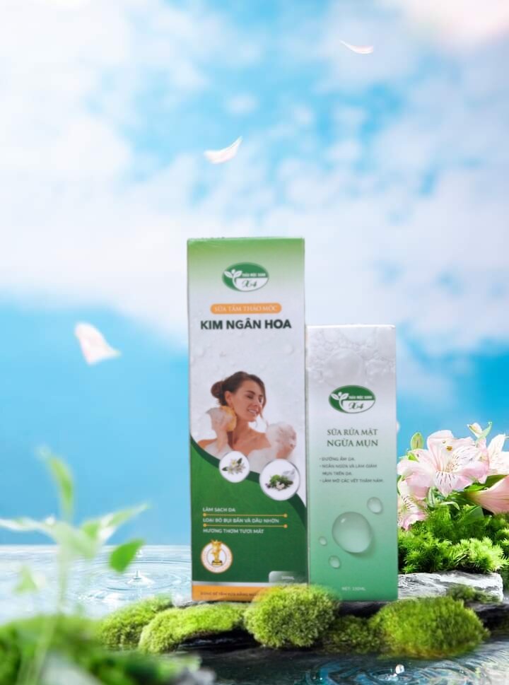 sữa tắm kim ngân hoa