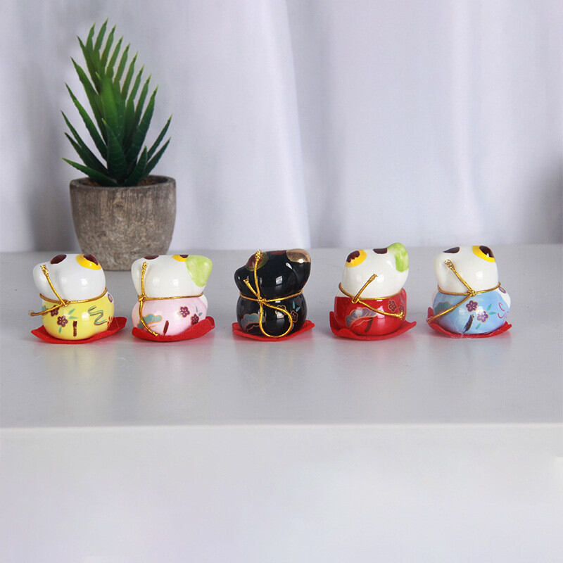 Bộ 5 tượng mèo may mắn